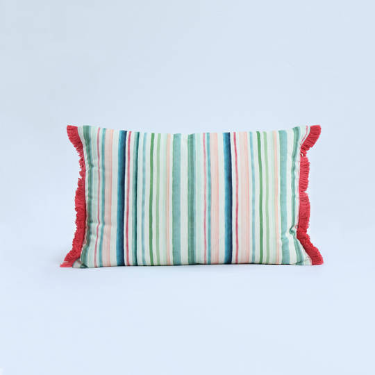 MM Linen Frankie Stripe Cushion | Linen Cotton Blend 60x40cm